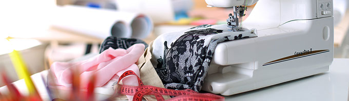 Sewing Maching and Fabric for Alterations in Palm Coast and Flagler Beach